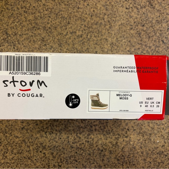 Cougar Women's Gray and Tan Ankle Boots - Picture 4 of 4